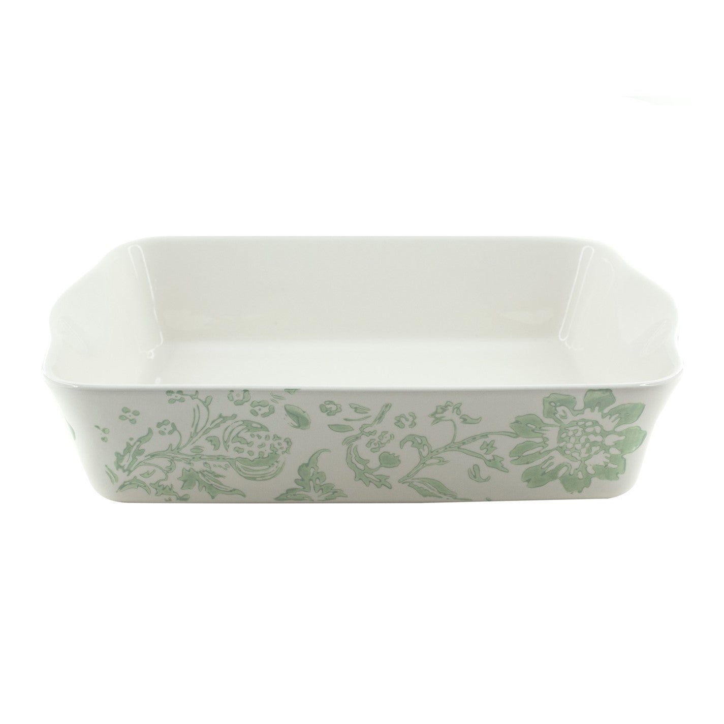 Floral Toile Ceramic 9 X 13 Rectangular Baker