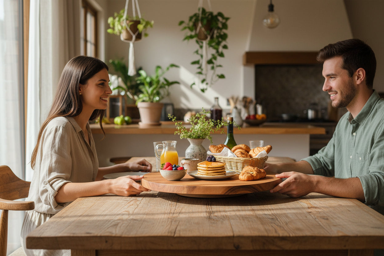 ACACIA WOOD 16" LAZY SUSAN
