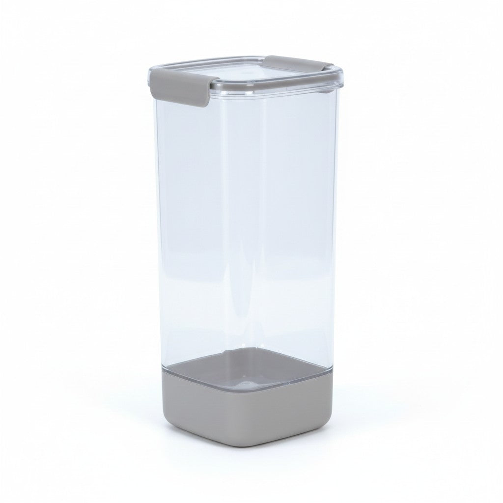 TAUPE 113.5 OZ SQUARE PLASTIC FOOD STORAGE CONTAINER