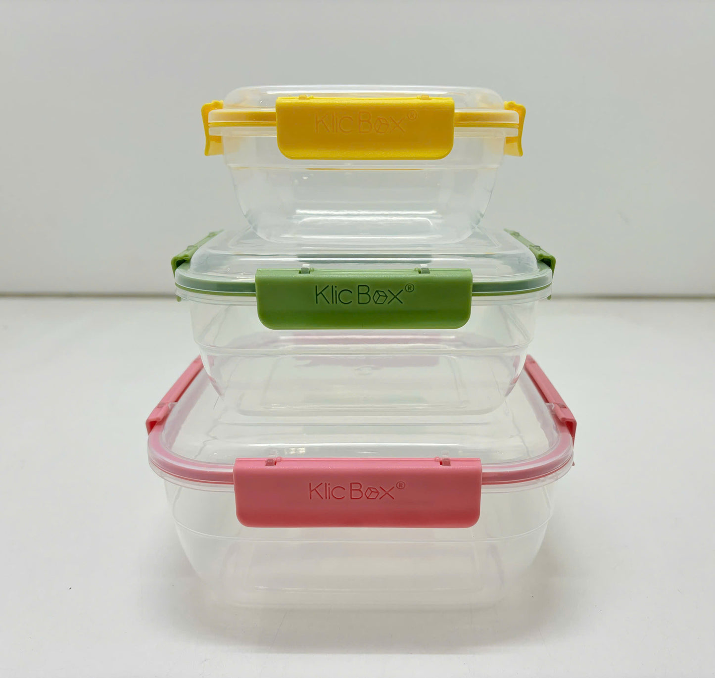 S/3 SQUARE PLASTIC FOOD STORAGE SET