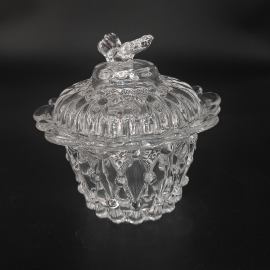 BUTTERFLY GLASS CANDY JAR