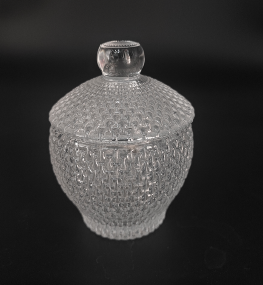 TEAR DROP GLASS CANDY JAR