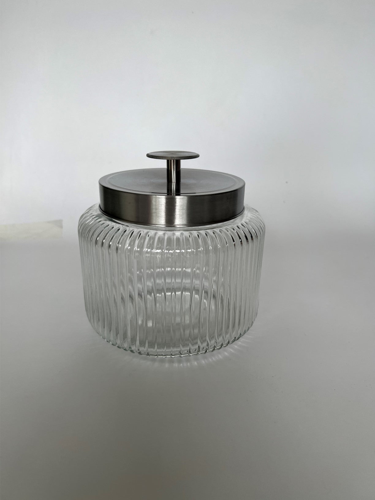 152 OZ RIBBED JAR W/ S/S LID