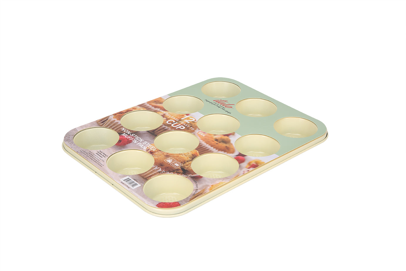 12 CUP MUFFIN PAN-Butter Yellow