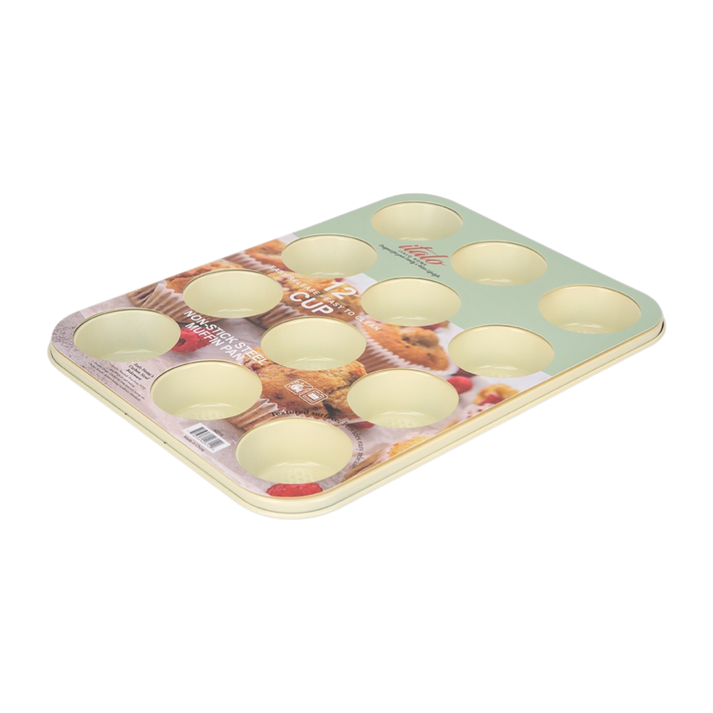 12 CUP MUFFIN PAN-BUTTER YELLOW
