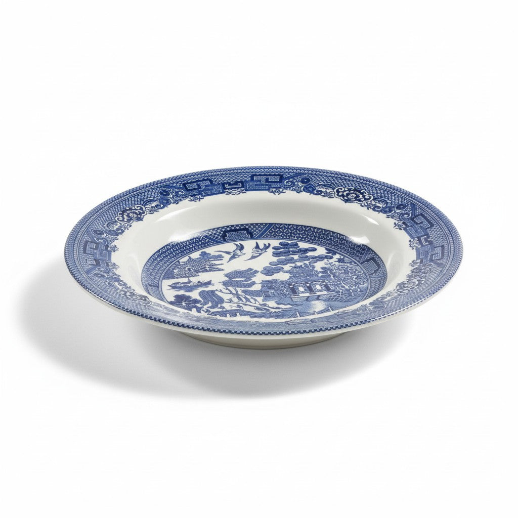 LEGENDARY WILLOW BLUE 9" PASTA/ SOUP BOWL