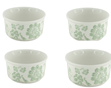 Floral Toile Ceramic S/4 Ramekins