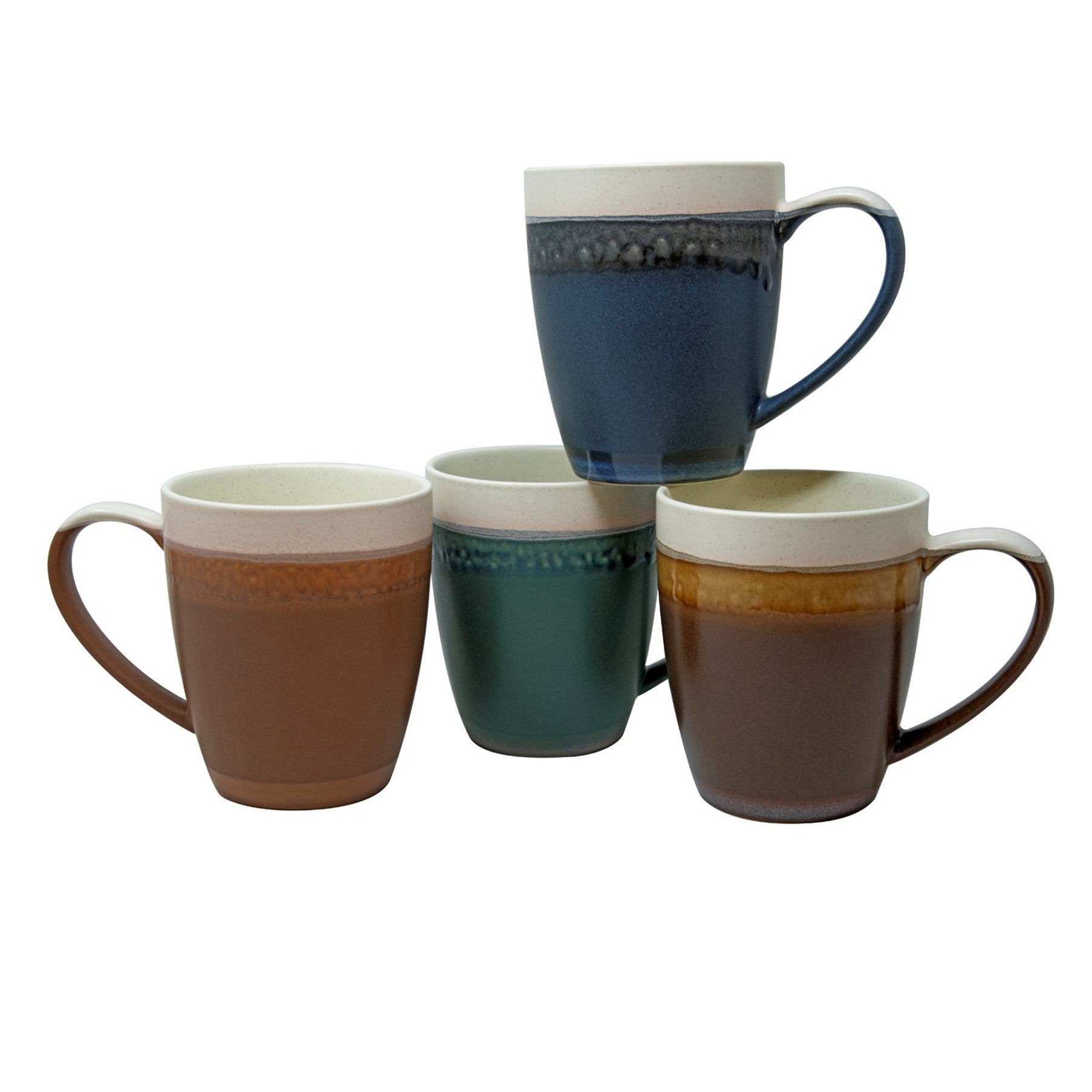 19 Oz Reactive Glaze Mugs - 4 Assorted Designs – HousewaresInternational