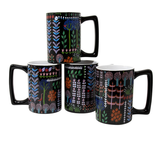 22 OZ BRIGHT FOLKLORE MUGS