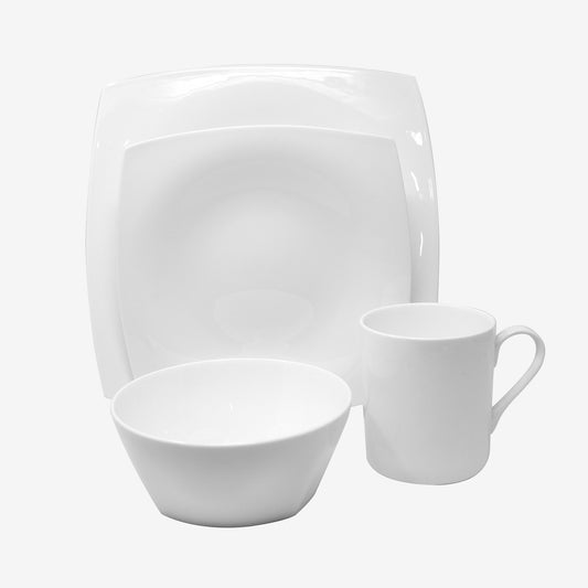 16 pc Big Square Bone China Set
