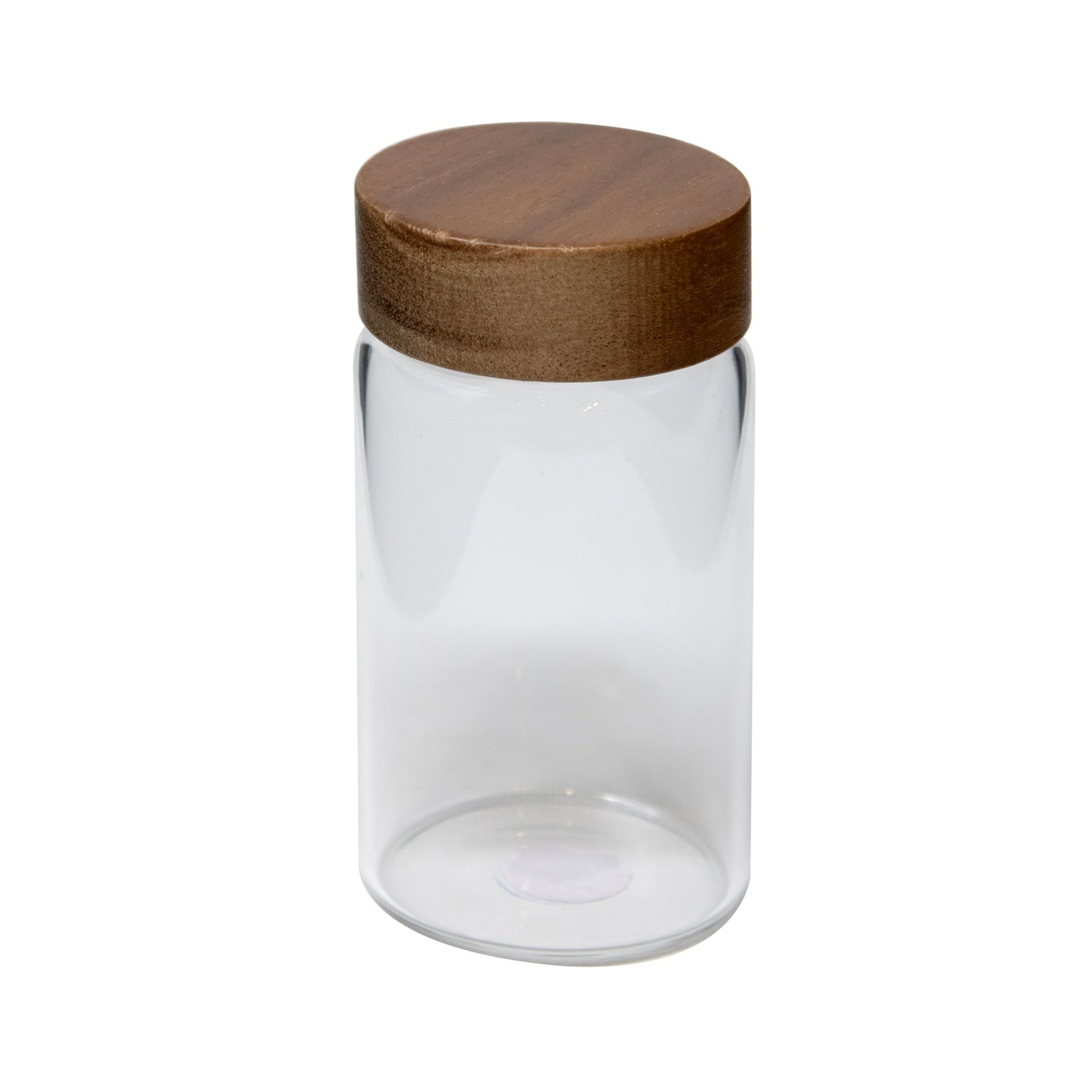 6 OZ BOROSILICATE JAR W/ ACACIA WOOD LID