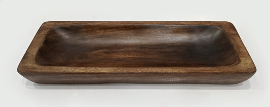 DARK MANGO WOOD 14" X 5" RECTANGULAR SERVER