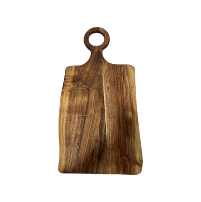 ACACIA WOOD 21" X 10.5" CUTTING BOARD WITH HANDLE