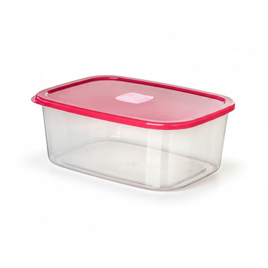 RECTANGULAR FUSHIA PLASTIC VACUUM FOOD CONTAINER