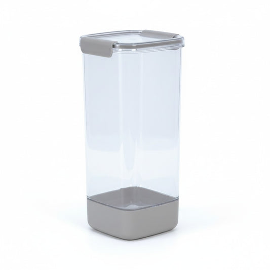 TAUPE 113.5 OZ SQUARE PLASTIC FOOD STORAGE CONTAINER