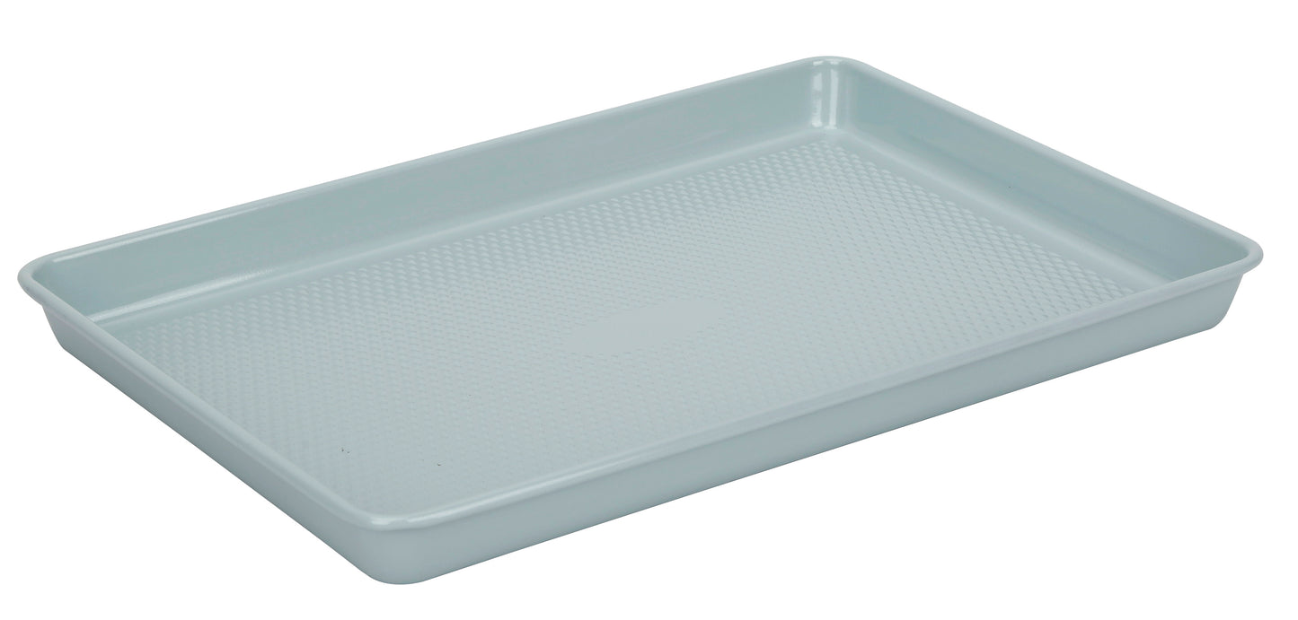 LIGHT BLUE 17" X 11" TEXTURED METAL COOKIE SHEET