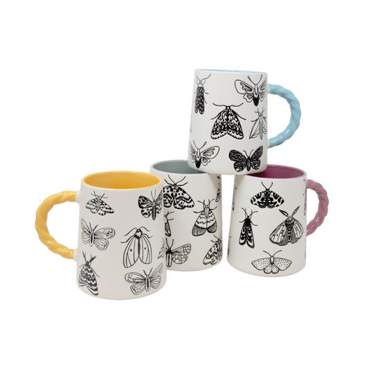 17 oz Wax Relief Butterfly Mugs A/4