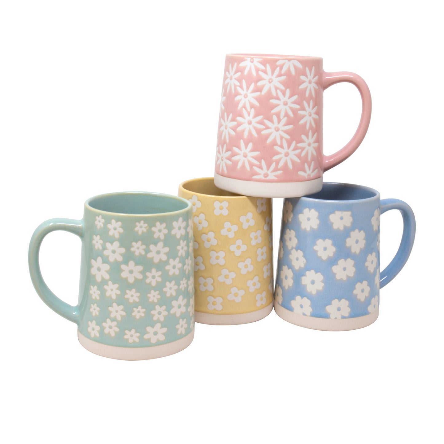 17 oz Wax Relief Daisy Mugs A/4