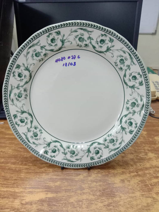 10.7" Dinner Plate Callista Green