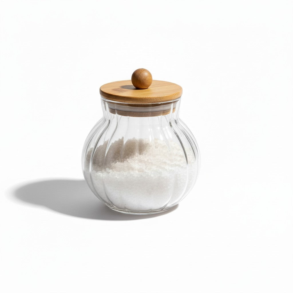 16.9 OZ GOURD SHAPE JAR W/ WOOD LID