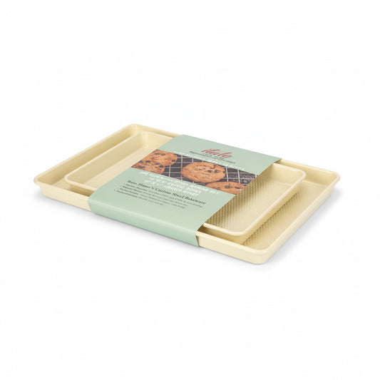 S/2 COOKIE SHEETS BUTTER YELLOW