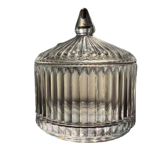 SMALL COLONNADE GLASS CANDY JAR