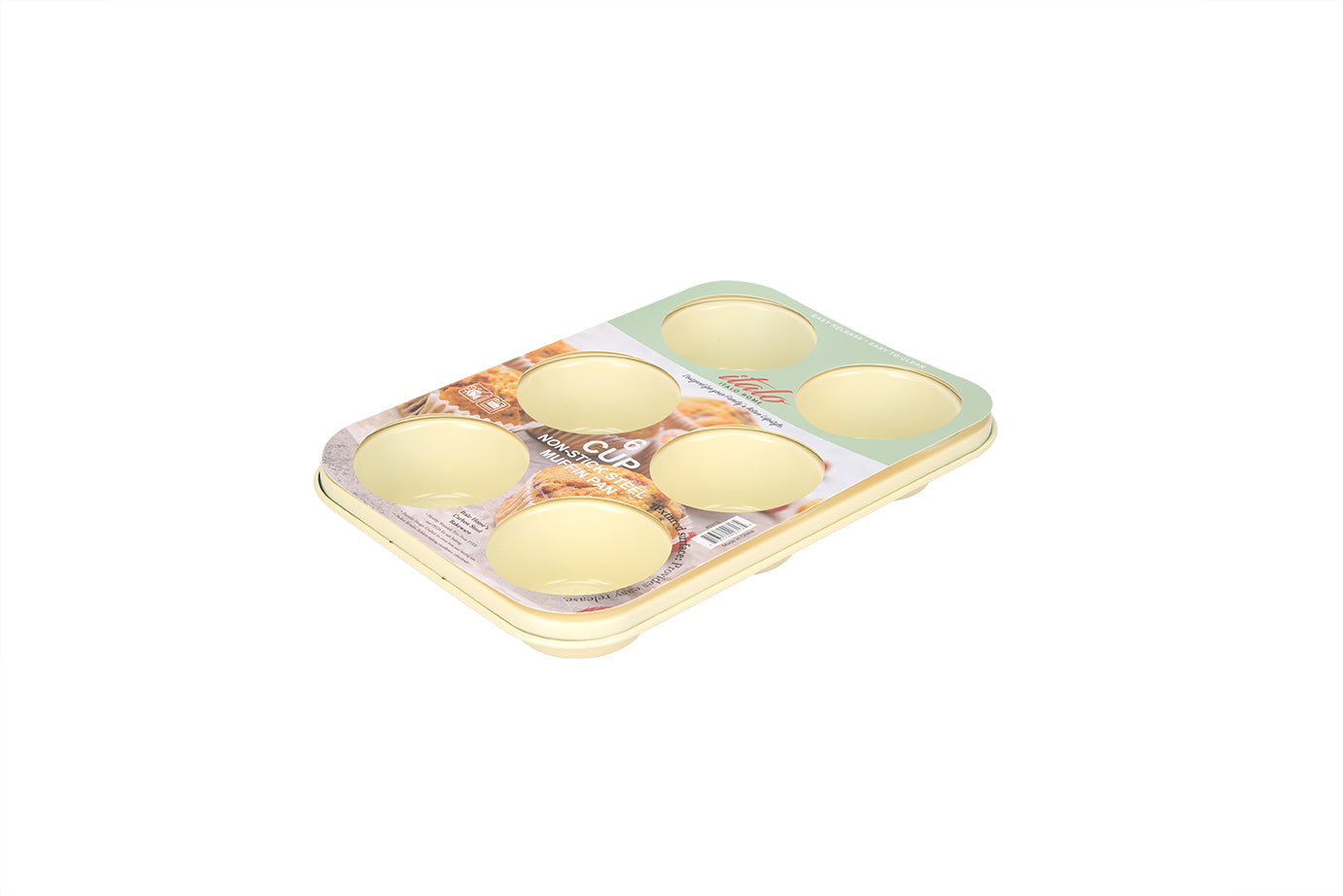 6 CUP MUFFIN PAN-Butter Yellow