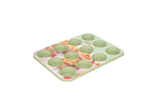 12 CUP MUFFIN PAN-Muted Sage