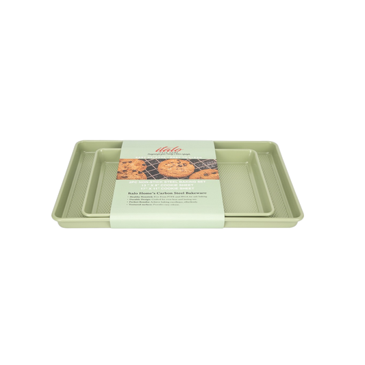 S/2 COOKIE SHEETS MUTED SAGE
