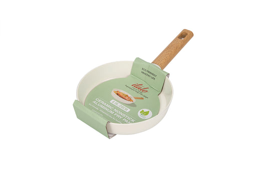 8" OPEN FRY PAN CREAM