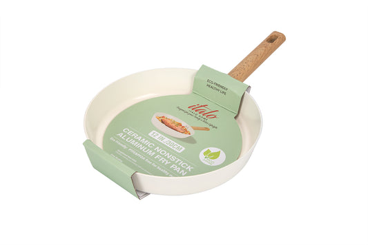 12" OPEN FRY PAN CREAM