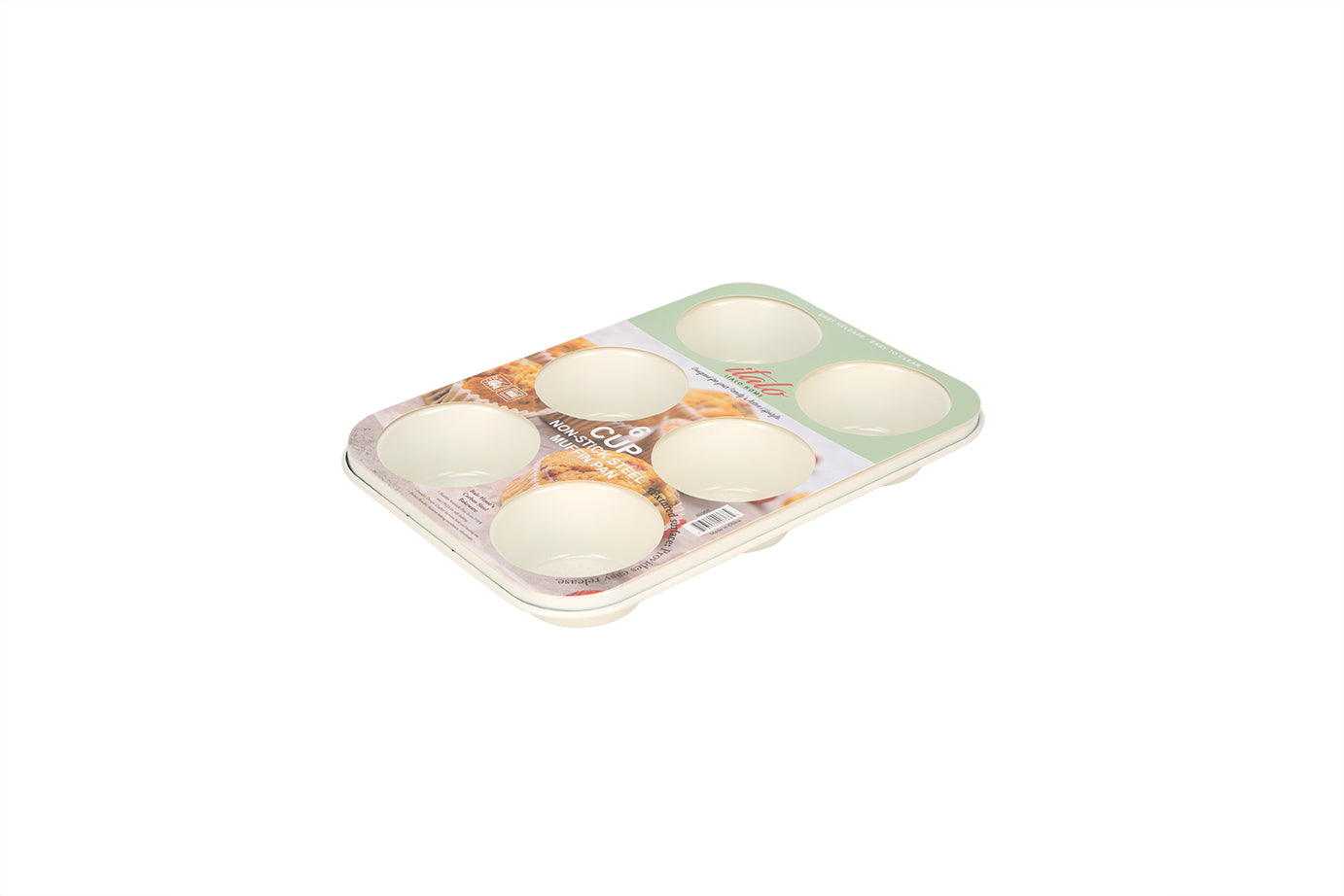 6 CUP MUFFIN PAN CREAM