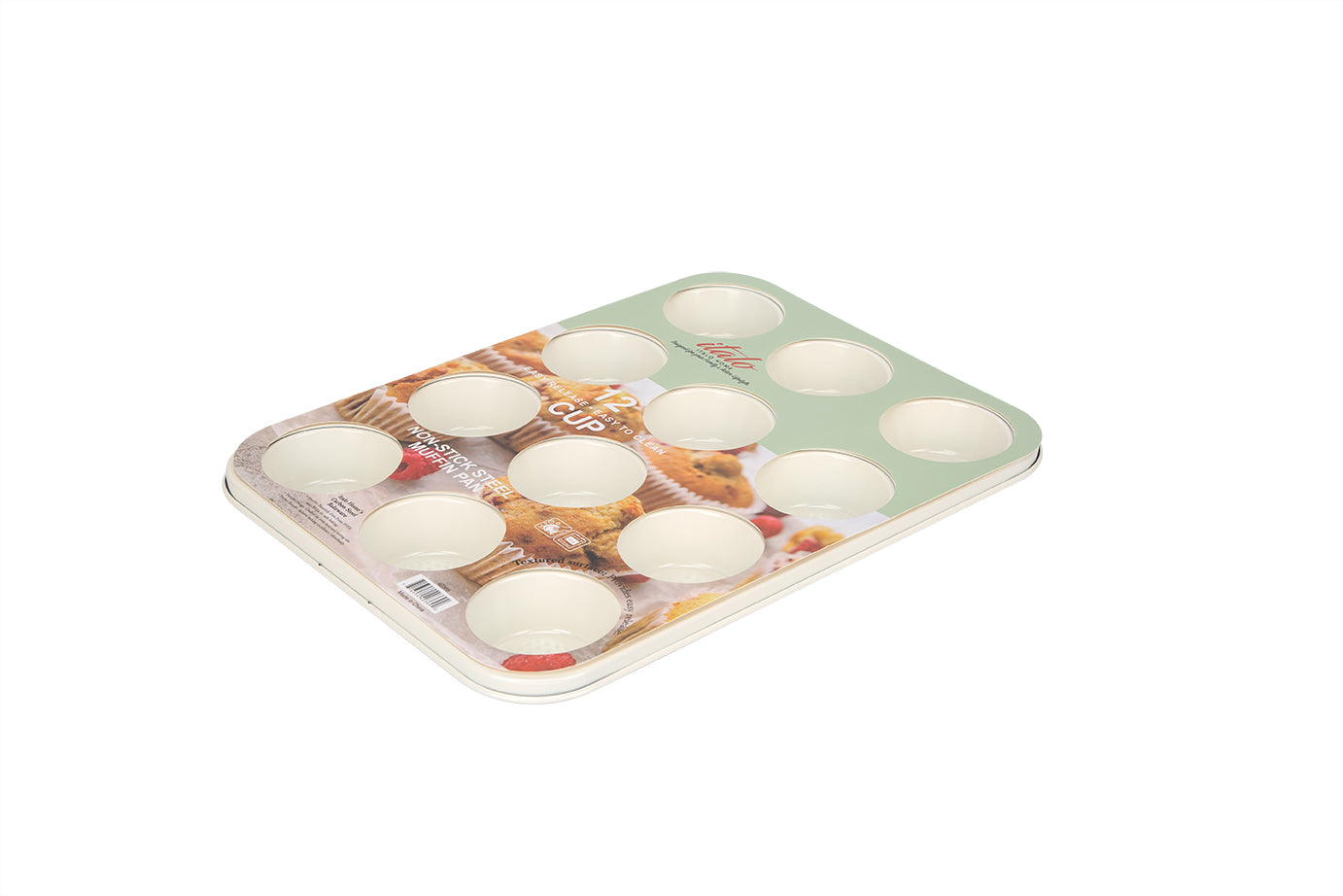12 CUP MUFFIN PAN CREAM