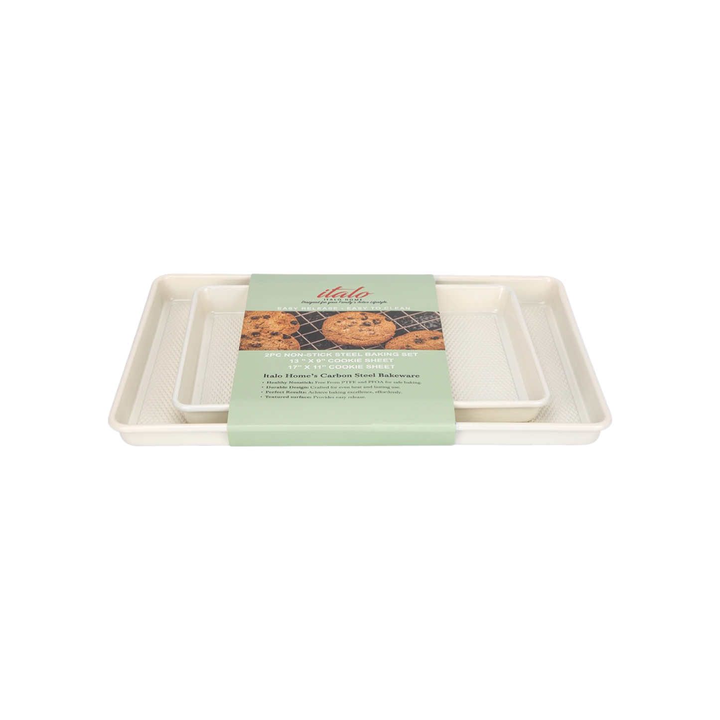 S/2 COOKIE SHEETS CREAM