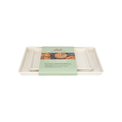 S/2 COOKIE SHEETS CREAM