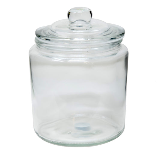 64 OZ GLASS JAR W/ GLASS LID
