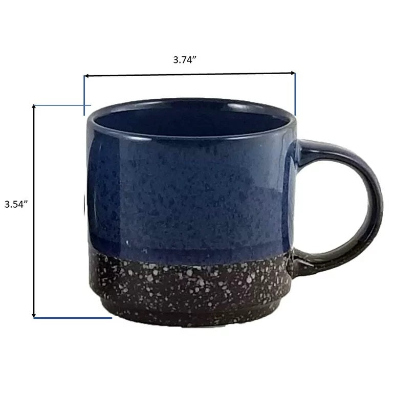 Marcelle, 4 Pc Stackable Coffee Mug Set, 14 oz 